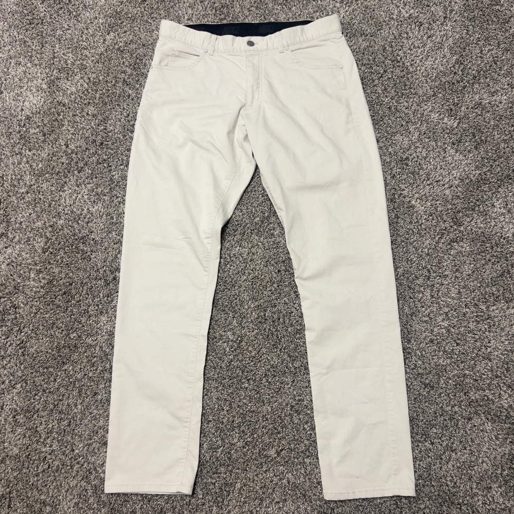 Nike Golf Dri-FIT Pants Mens 32x32 Beige Light Bone Performance Stretch Trousers